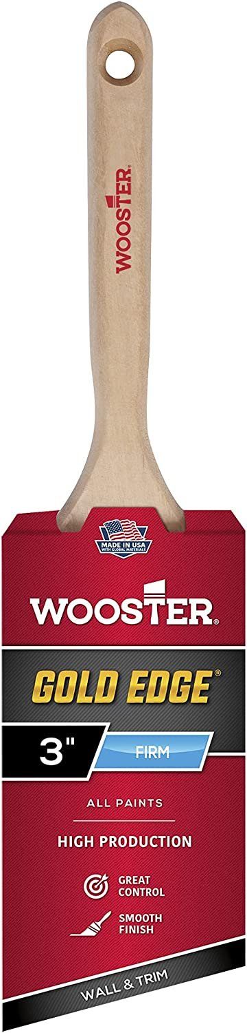 Wooster Brush 5231-3 Gold Edge Angle Paint Brush 3-Inch (6 Pack) - Brown by Wooster Brush - Refurbished - Premium condition - US$71.41