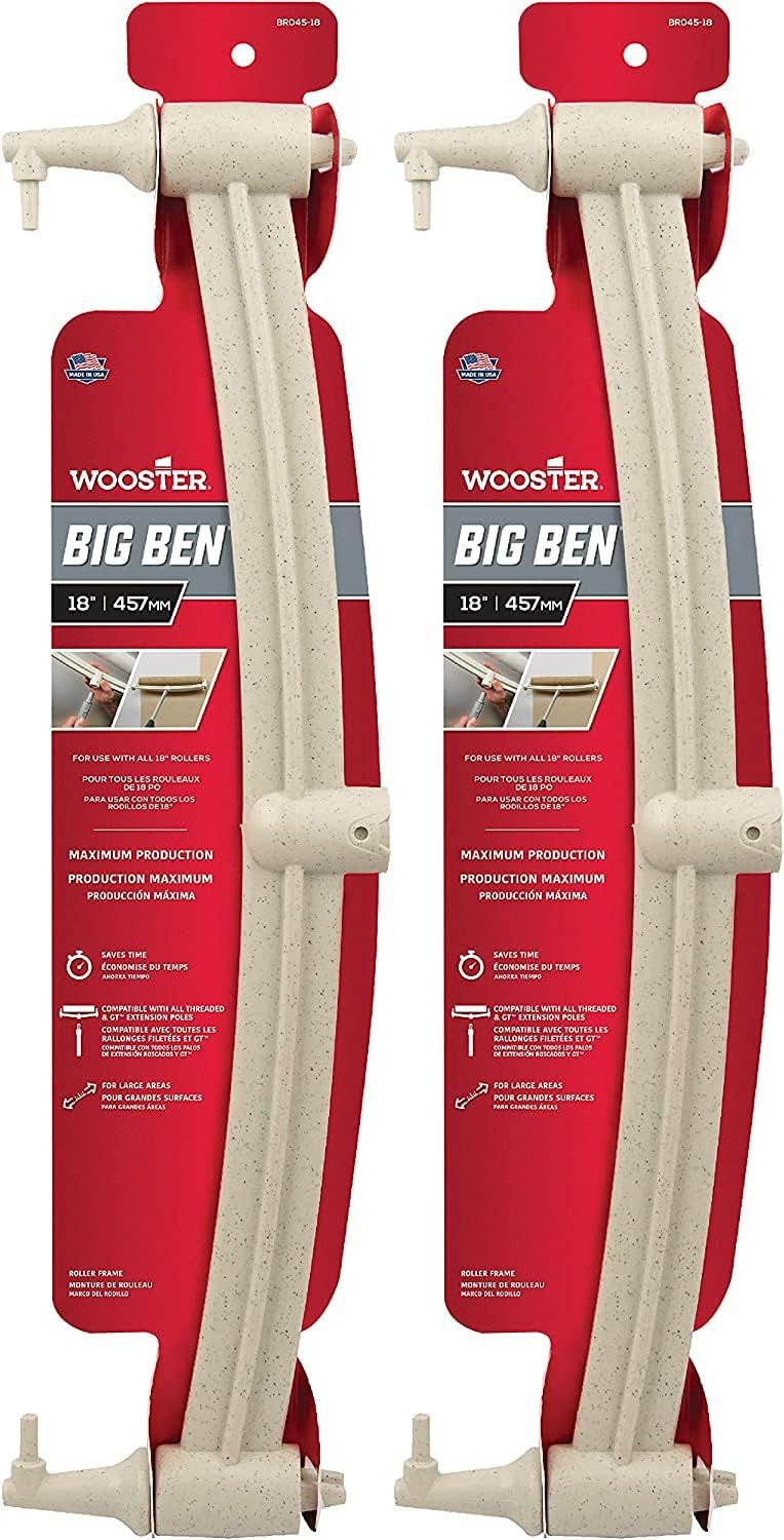 Wooster Brush Wooster BR045 18-Inch Big Ben Roller Frame (2-Pack) - Cream by Wooster Brush - Refurbished - Premium condition - US$39.09