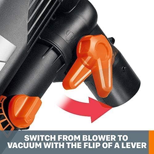 Worx WG505 Trivac 12 Amp 3-in-1 Leaf Blower - Black/Orange by Worx - Image 4