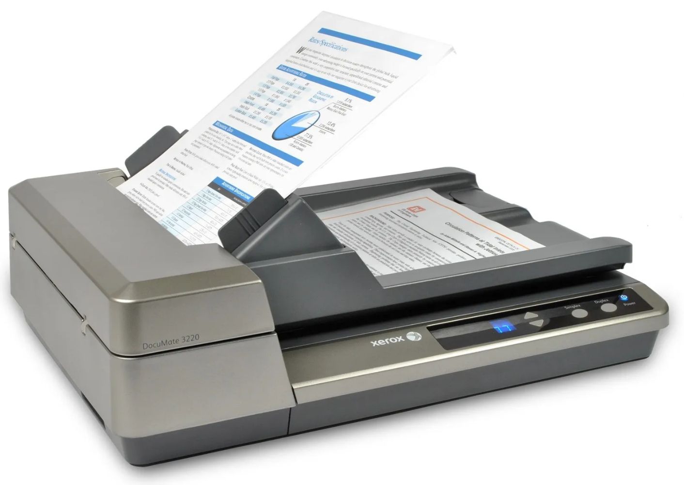 Xerox DocuMate 3220 Flatbed Scanner - Gray by Xerox - Refurbished - Like New condition - CA$535.99