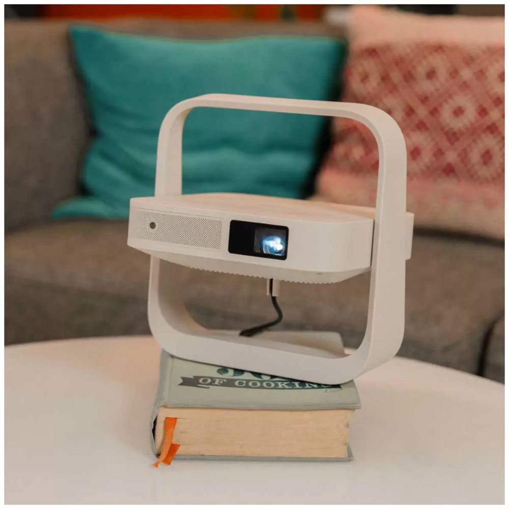 XGIMI Elfin Flip Portable Projector with Stand WK03C - Beige by XGIMI - Image 14