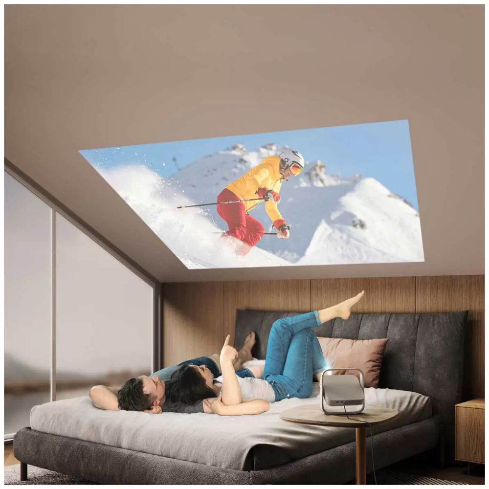 XGIMI Elfin Flip Portable Projector with Stand WK03C - Beige by XGIMI - Image 10