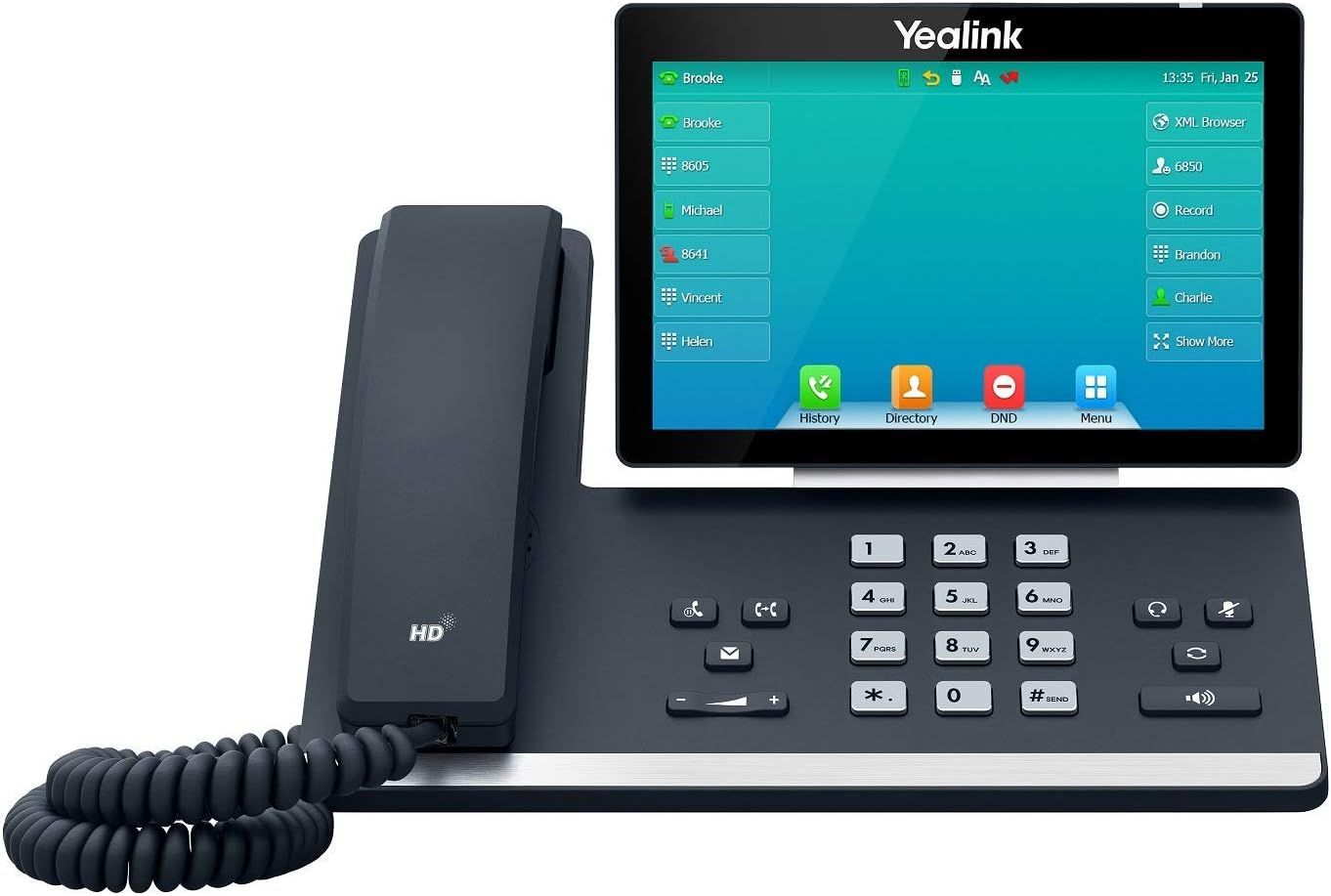 Yealink T57W IP Phone - Black by Yealink - Refurbished - Very Good condition - US$111.97