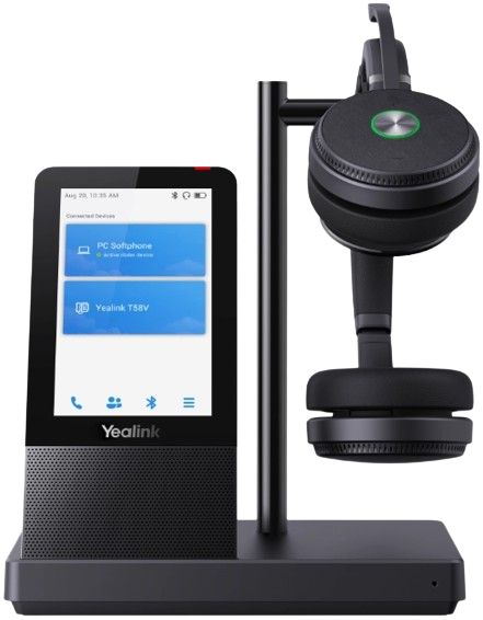 Yealink WH66 Dual DECT Wireless Headset - Black by Yealink - Refurbished - Very Good condition - US$346.23