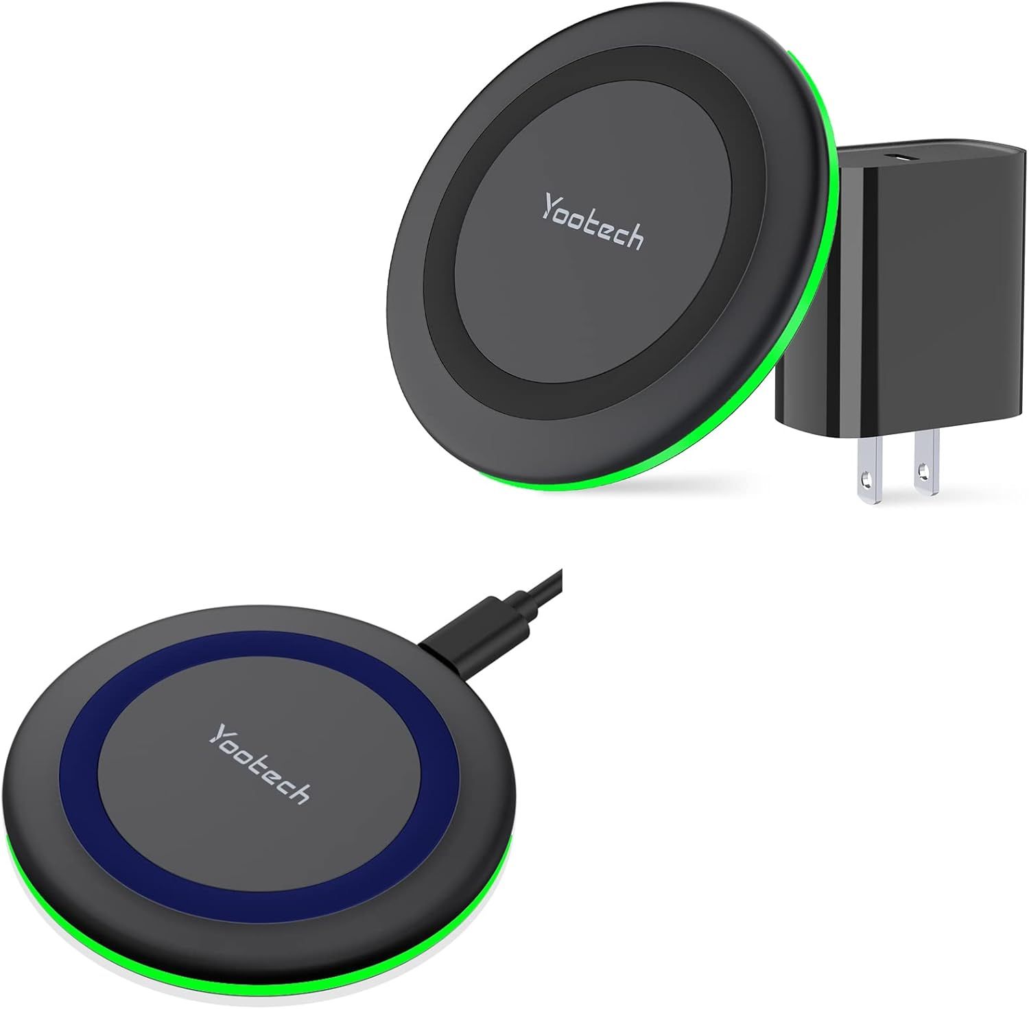 Yootech 2-in-1 Dual Wireless Charging Pads MF400 - Black by Yootech - Refurbished - Very Good condition - US$21.63