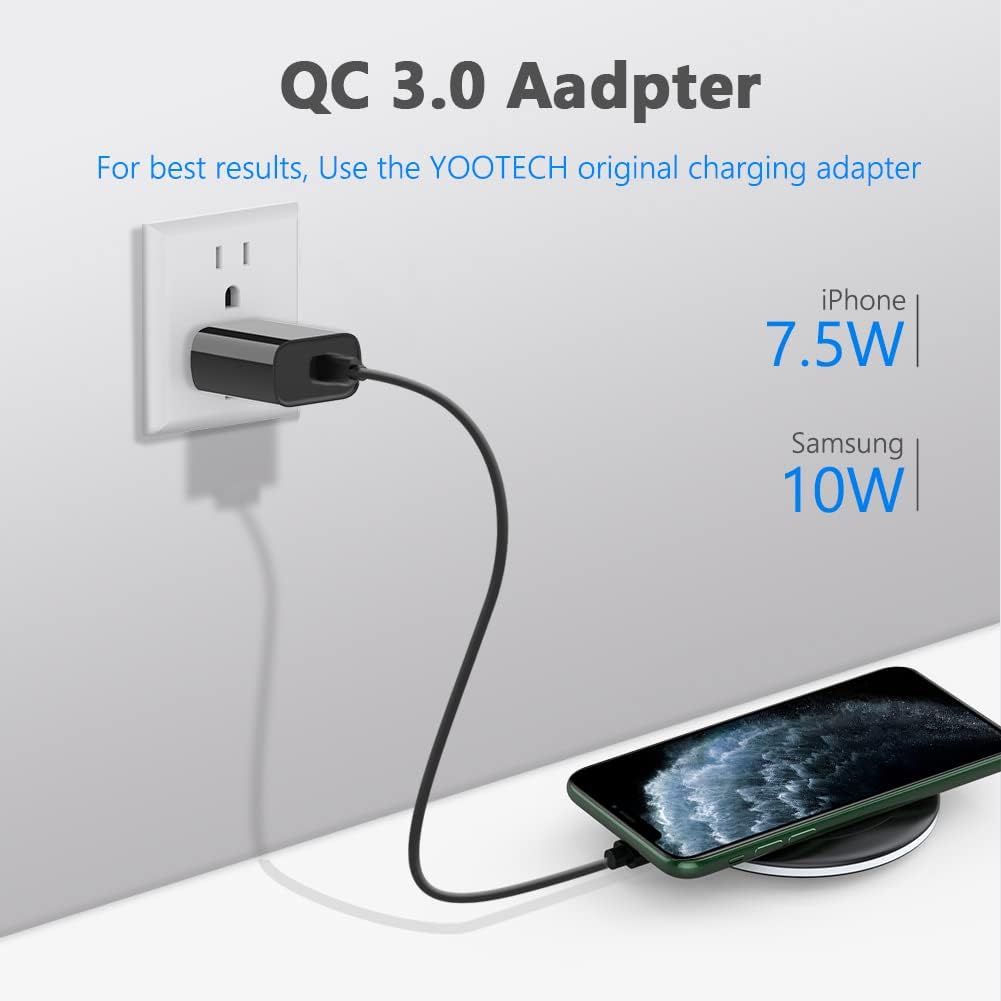 Yootech 2-in-1 Dual Wireless Charging Pads MF400 - Black by Yootech - Refurbished - Very Good condition - Image 3