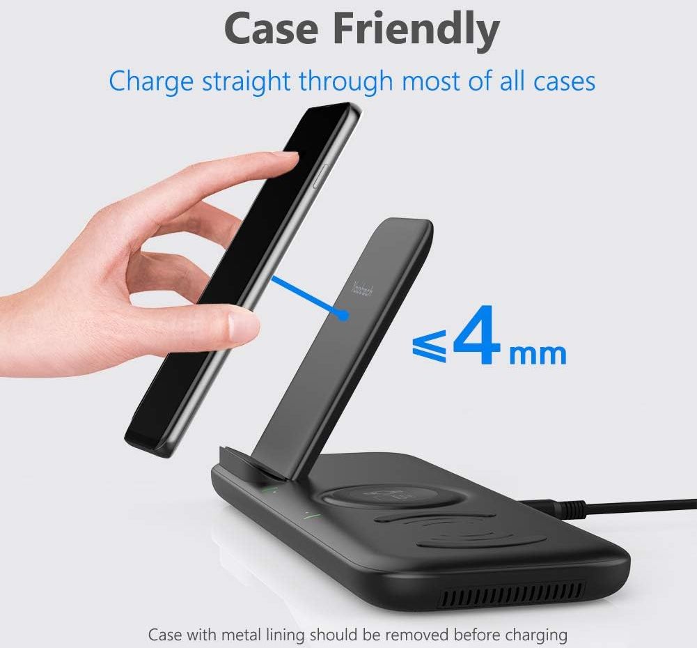 Yootech 3 in 1 Fast Wireless Charger for Samsung Devices 22.5W Max MF200-C - Black by Yootech - Image 3
