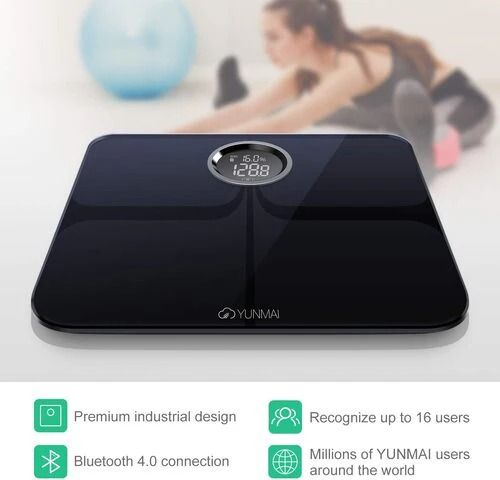 Yunmai Premium Bluetooth Smart Scale M1301-B - Black by Yunmai - Image 3