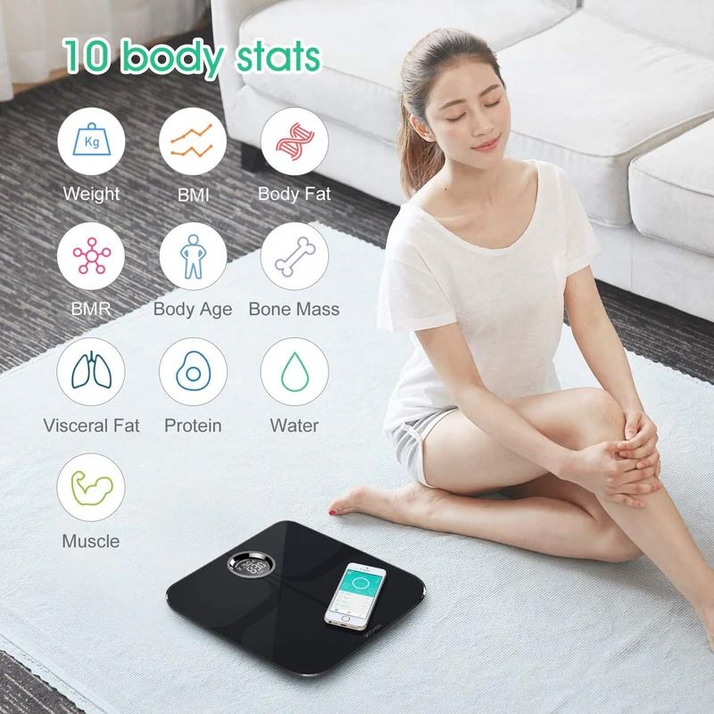Yunmai Premium Bluetooth Smart Scale M1301-B - Black by Yunmai - Image 4