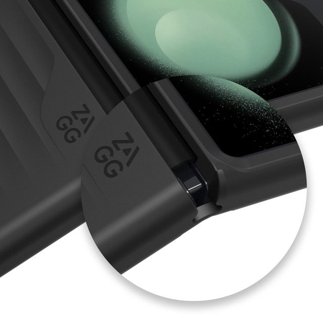 Zagg Bridgetown Ultra Slim Protect Series Phone Case for Galaxy Z Flip5 - Black by Zagg - Refurbished - Brand New condition - Image 2
