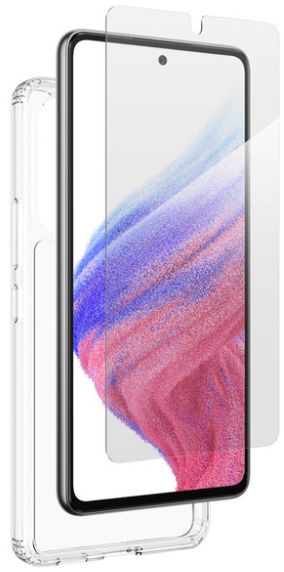 Zagg Bundle Pack Glass Screen Protector & Protective Phone Case for Samsung Galaxy A53 5G - Clear by Zagg - Refurbished - Brand New condition - US$11.04