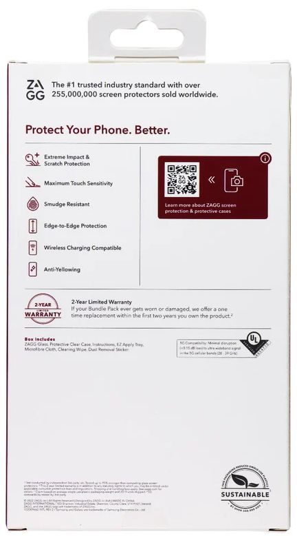 Zagg Bundle Pack Glass Screen Protector & Protective Phone Case for Samsung Galaxy A53 5G - Clear by Zagg - Image 3