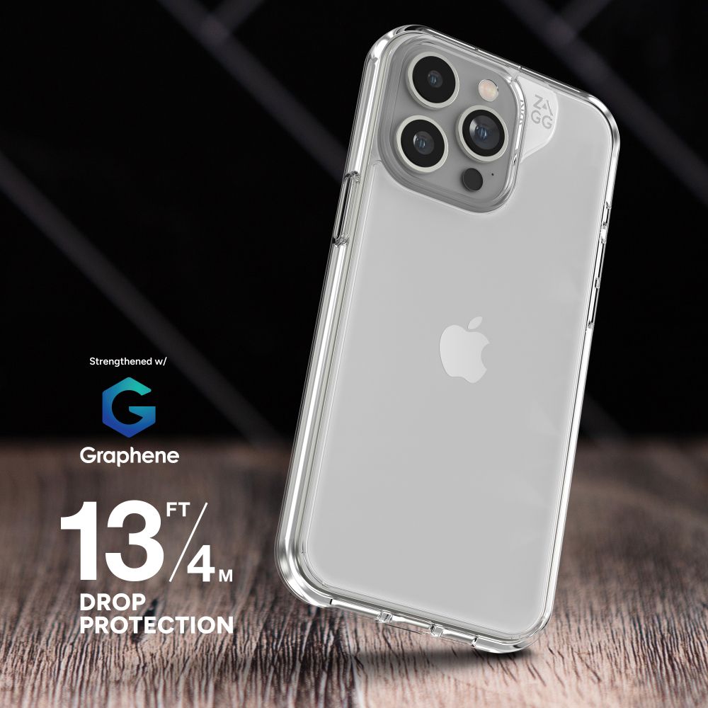 ZAGG Crystal Palace Protect Phone Case for iPhone 15 Pro Max - Clear by Zagg - Refurbished - Brand New condition - Image 7