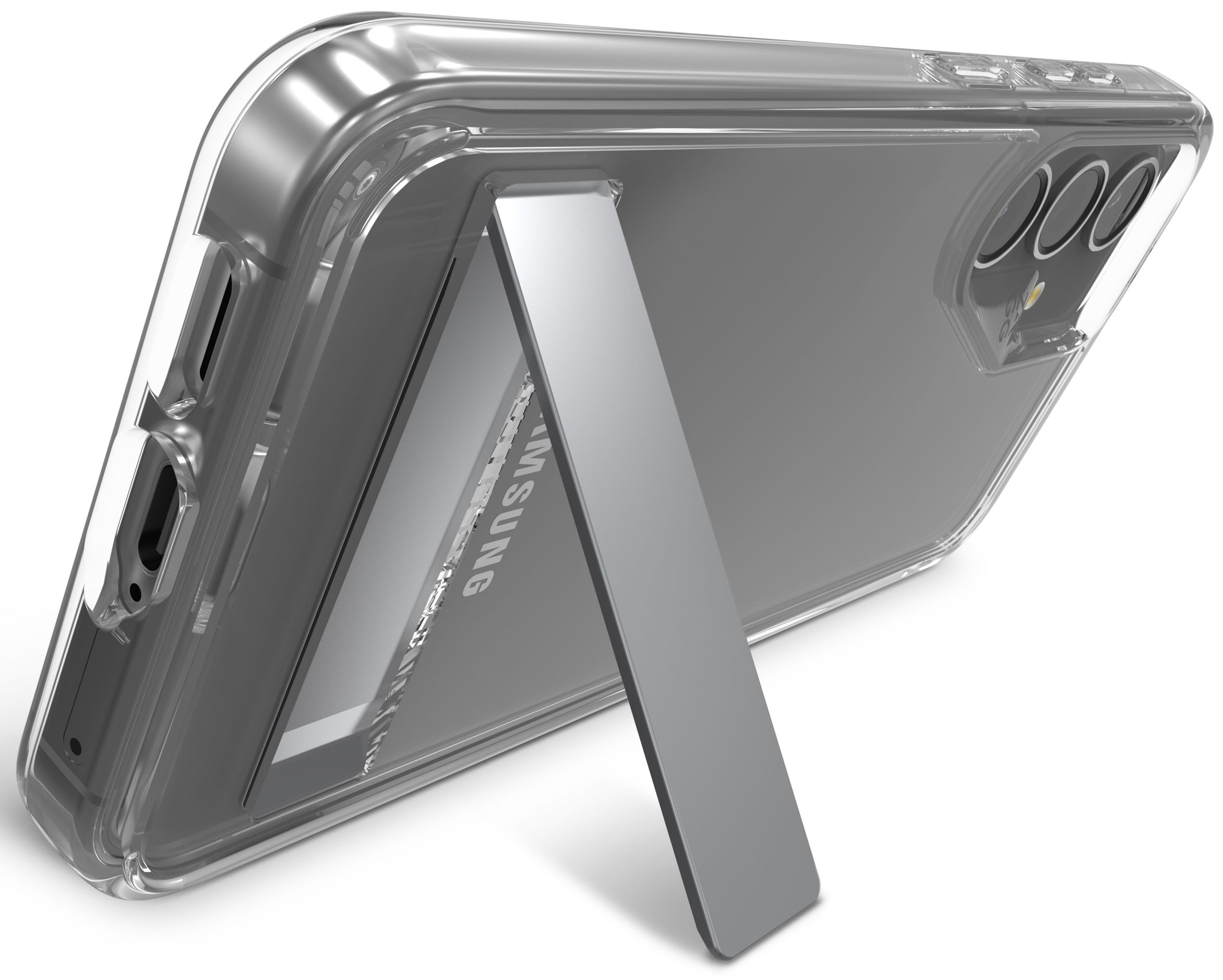 Zagg Crystal Palace Series Phone Case with Kickstand for Samsung Galaxy S24 - Clear by Zagg - Refurbished - Brand New condition - Image 2
