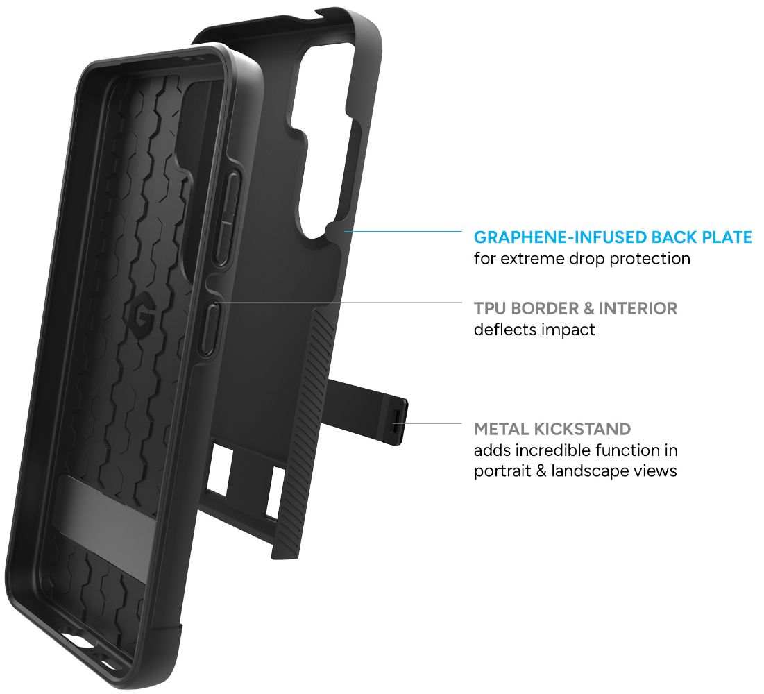 ZAGG Denali Phone Case with Stand for Samsung Galaxy S24 - Cobalt Blue - Brand New by ZAGG - Refurbished - Brand New condition - Image 4