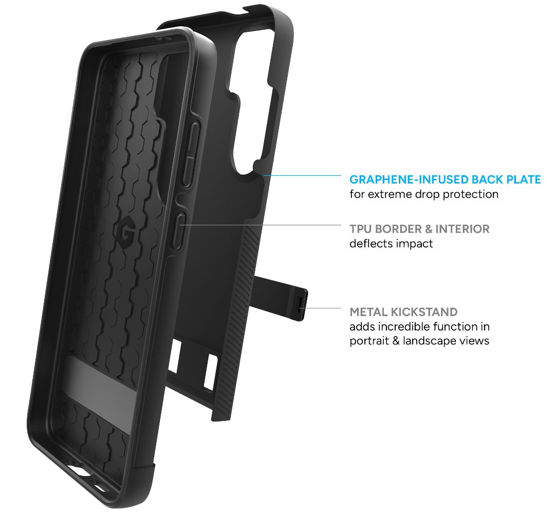 ZAGG Denali Phone Case with Stand for Samsung Galaxy S24+ - Cobalt Blue - Brand New by ZAGG - Refurbished - Brand New condition - Image 4