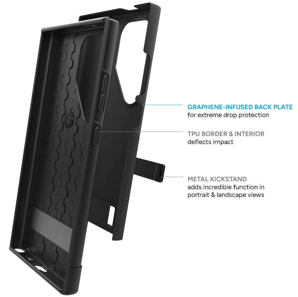 ZAGG Denali Phone Case with Stand for Samsung Galaxy S24 Ultra - Cobalt Blue - Brand New by ZAGG - Refurbished - Brand New condition - Image 4