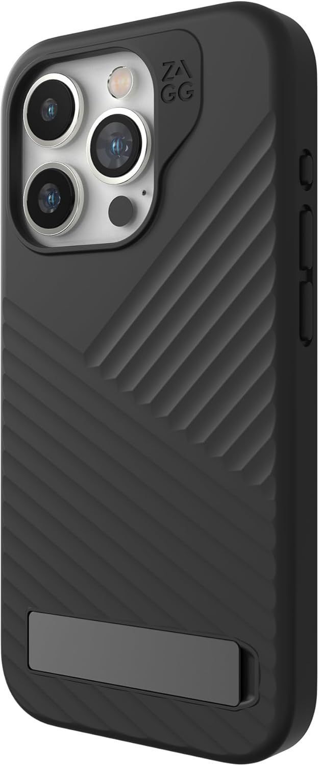 Zagg Denali Snap with Kickstand Phone Case for iPhone 15 Pro - Black by Zagg - Image 2