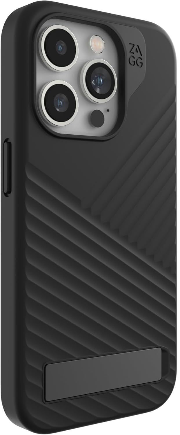 Zagg Denali Snap with Kickstand Phone Case for iPhone 15 Pro - Black by Zagg - Image 3