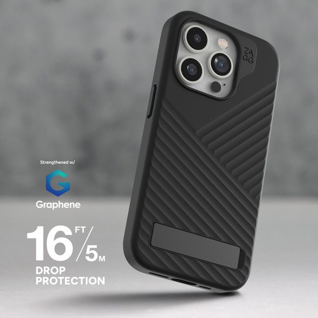 ZAGG Denali Snap with Kickstand Phone Case for iPhone 15 Pro Max - Black by ZAGG - Refurbished - Brand New condition - Image 5