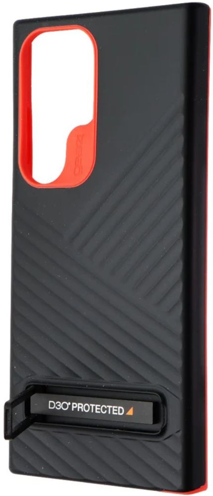 ZAGG Gear4 Battersea Kickstand Phone Case for Samsung Galaxy S23 Ultra - Black/Red by ZAGG - Refurbished - Brand New condition - US$16.53