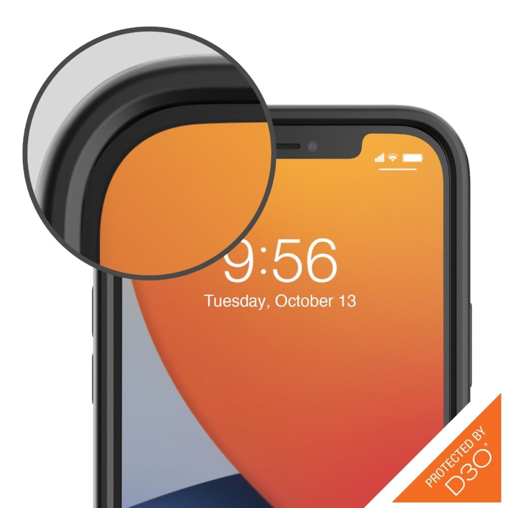ZAGG Gear4 Battersea Series Phone Case for Apple iPhone 12 mini - Black/Orange by ZAGG - Refurbished - Brand New condition - Image 6