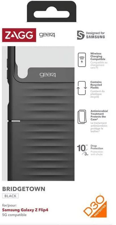 ZAGG Gear4 Bridgetown Case for Samsung Galaxy Z Flip4 - Black by ZAGG - Refurbished - Like New condition - Image 4