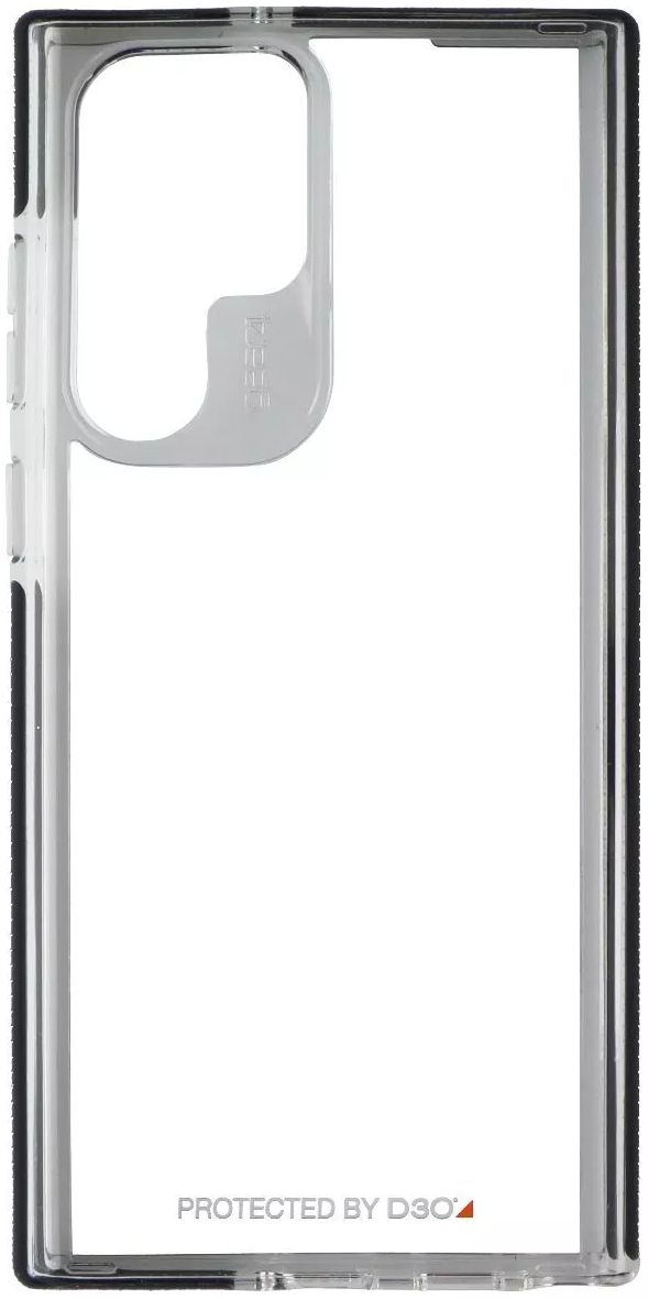ZAGG Gear4 Piccadilly Series Hard Phone Case for Samsung Galaxy S22 Ultra - Clear/Black by ZAGG - Refurbished - Good condition - US$20.98