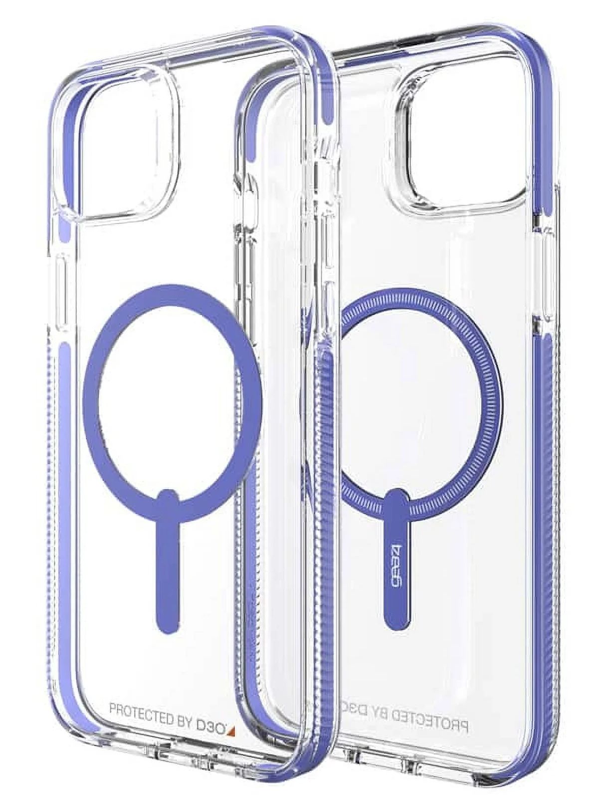 Zagg Gear4 Piccadilly Snap Phone Case with Magsafe for iPhone 14 Plus - Periwinkle/Clear by Zagg - Image 2