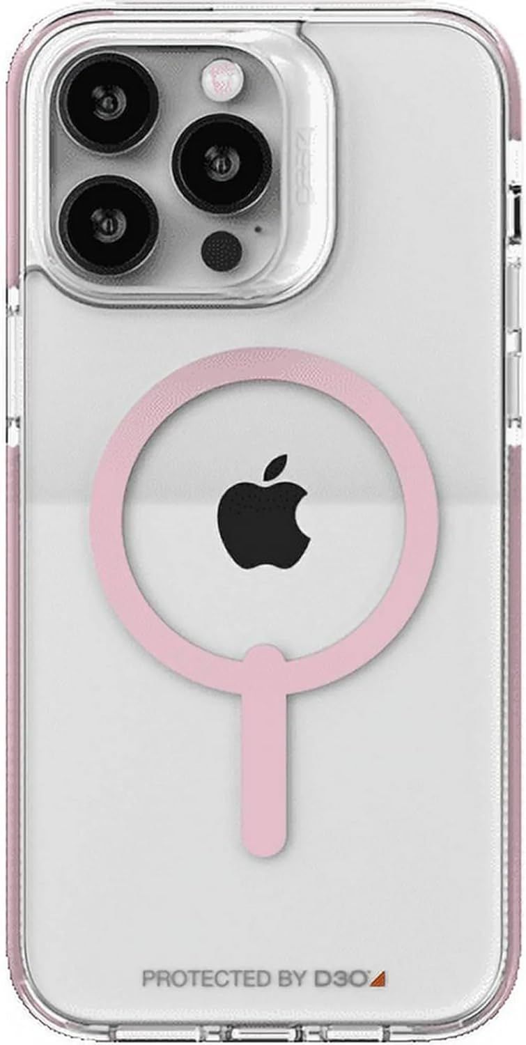 Zagg Gear4 Piccadilly Snap Phone Case with Magsafe for iPhone 14 Pro Max - Clear/Pink by Zagg - Refurbished - Good condition - US$17.98