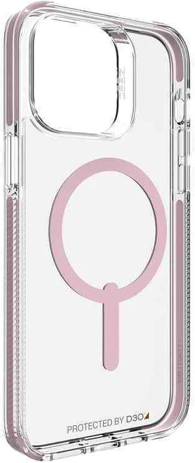 Zagg Gear4 Piccadilly Snap Phone Case with Magsafe for iPhone 14 Pro Max - Clear/Pink by Zagg - Refurbished - Brand New condition - Image 2