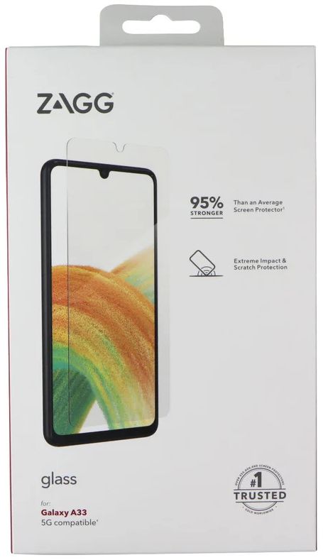 Zagg Glass Screen Protector for Samsung Galaxy A33 5G - Clear by Zagg - Refurbished - Brand New condition - Image 2