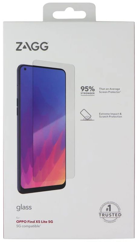 Zagg Glass Series Tempered Glass Screen Protector for Oppo Find x5 Lite 5G - Clear by Zagg - Refurbished - Brand New condition - US$8.78