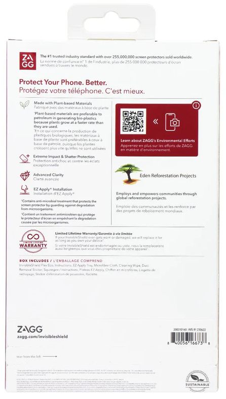Zagg Invisible Shield Flex Eco Exterior Screen Protector for Galaxy Z Flip4 - Clear by Zagg - Refurbished - Brand New condition - Image 2