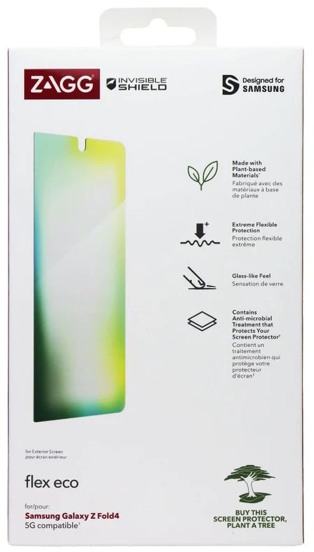 Zagg Invisible Shield Flex Eco Screen Protector for Galaxy Z Fold4 - Clear by Zagg - Refurbished - Brand New condition - US$11.47