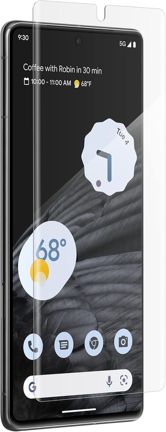Zagg Invisible Shield Fusion Curve Screen Protector for Google Pixel 7 Pro - Clear by Zagg - Refurbished - Brand New condition - US$20.98