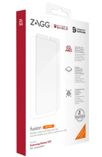 Zagg InvisibleShield Fusion with D3O Screen Protector for Galaxy S22 - Clear by Zagg - Refurbished - Very Good condition - Image 2
