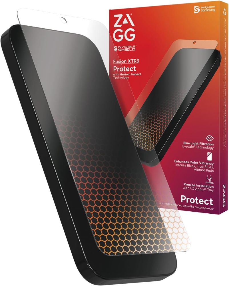 ZAGG Invisible Shield Fusion XTR3 Screen Protector for Samsung Galaxy S24+ - Clear by ZAGG - Refurbished - Brand New condition - US$20.43