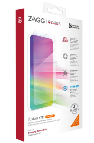 Zagg InvisibleShield Fusion XTR with D3O Screen Protector for Galaxy S22 Plus - Clear by Zagg - Refurbished - Brand New condition - Image 2