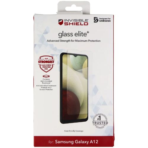 Zagg Invisible Shield Glass Elite+ Screen Protector for Galaxy A12 - Clear by Zagg - Refurbished - Brand New condition - US$11.78