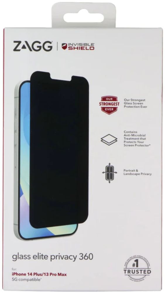 ZAGG Invisible Shield Glass Elite Privacy 360 Screen Protector for iPhone 14 Plus - Privacy - Brand New by ZAGG - Image 10