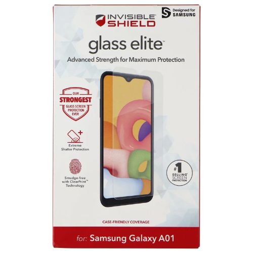 Zagg InvisibleShield Glass Elite Screen Protector for Galaxy A01 - Clear by Zagg - Refurbished - Brand New condition - US$8.78