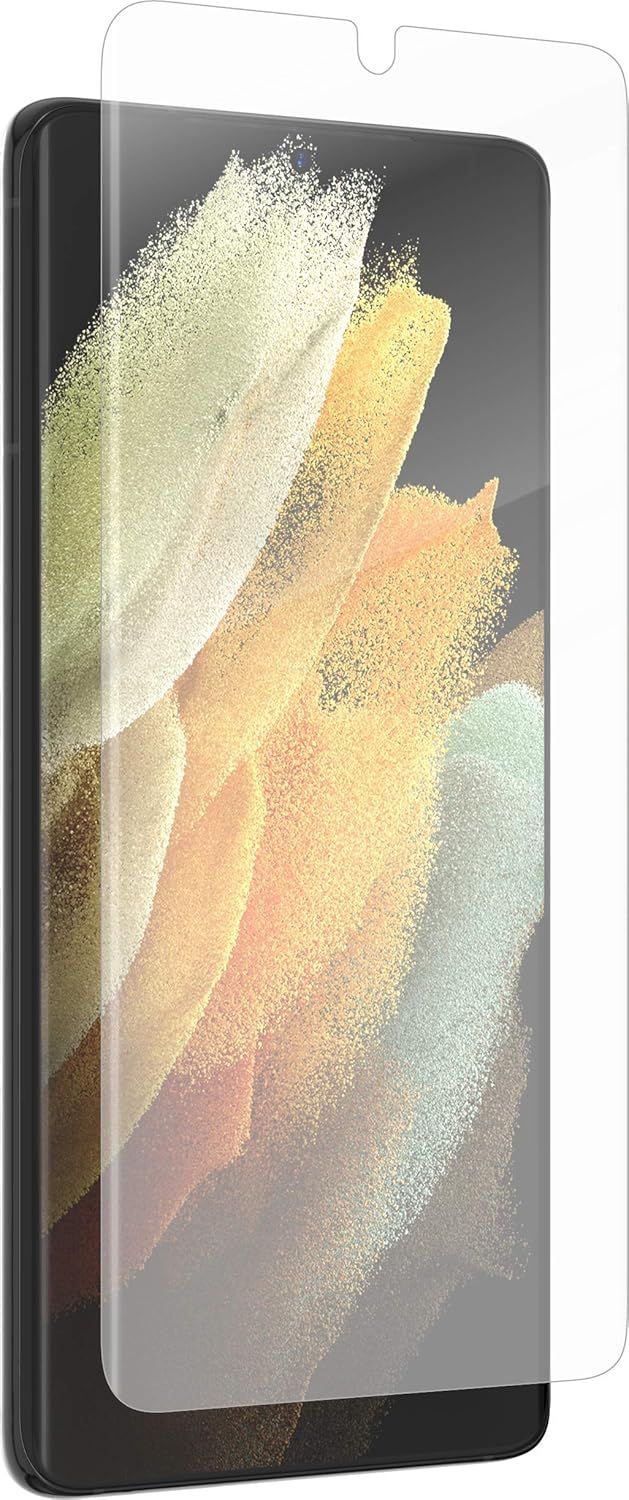 Zagg InvisibleShield GlassFusion+ Hybrid Glass Screen Protector for Samsung Galaxy S21+ (5G) - Clear by Zagg - Refurbished - Brand New condition - US$8.78