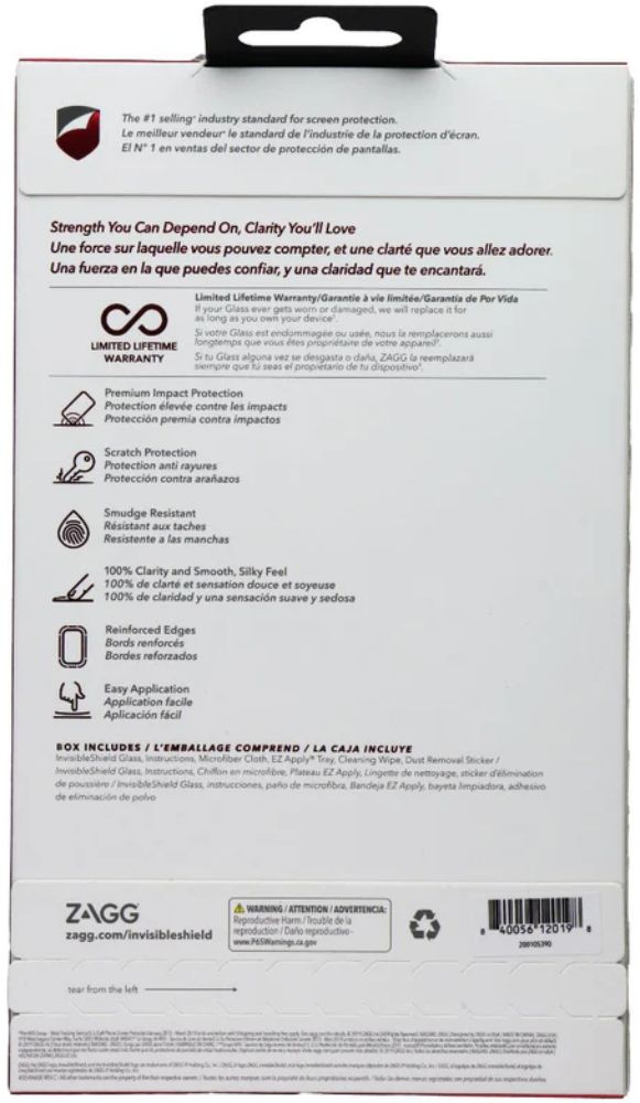 ZAGG InvisibleShield Glass Screen Protector for Samsung Galaxy A21 - Clear by ZAGG - Refurbished - Brand New condition - Image 2