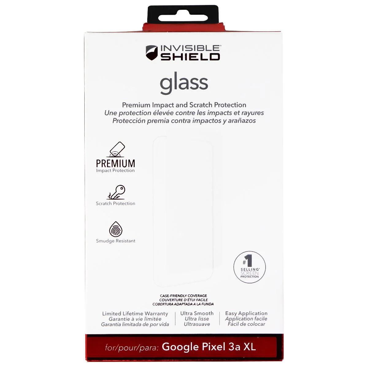 ZAGG Invisible Shield (Glass) Tempered Glass for Google Pixel 3a XL - Clear by Zagg - Refurbished - Brand New condition - US$10.08