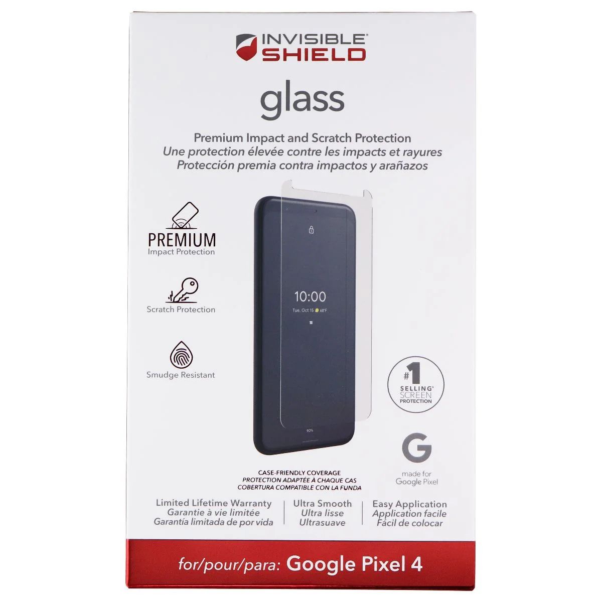 ZAGG Invisible Shield (Glass) Tempered Glass for Google Pixel 4 - Clear by Zagg - Refurbished - Brand New condition - US$20.48