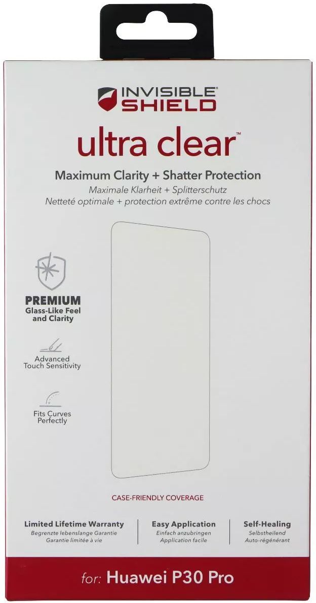 Zagg InvisibleShield Ultra Clear Screen Protector for Huawei P30 Pro - Clear by Zagg - Refurbished - Brand New condition - Image 2