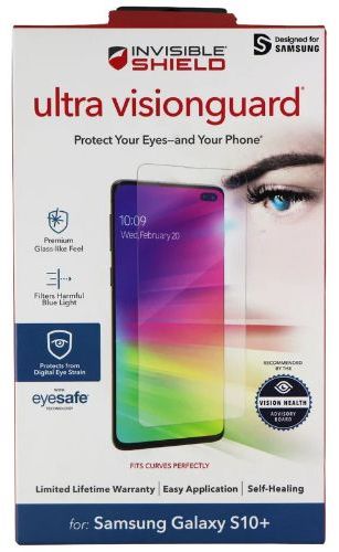 Zagg Invisible Shield Ultra VisionGuard Screen Protector for Galaxy S10+ - Clear by Zagg - Refurbished - Brand New condition - US$19.99