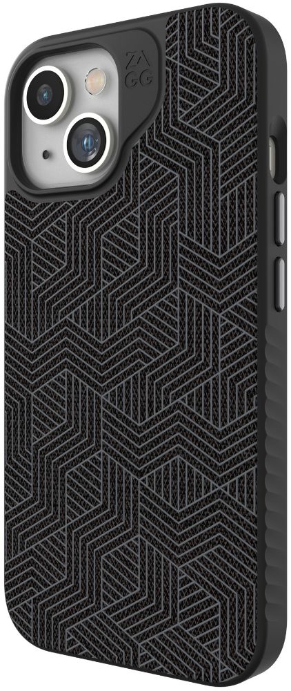 ZAGG London Snap Phone Case with MagSafe for iPhone 15 - Black Geo by ZAGG - Refurbished - Brand New condition - US$25.24