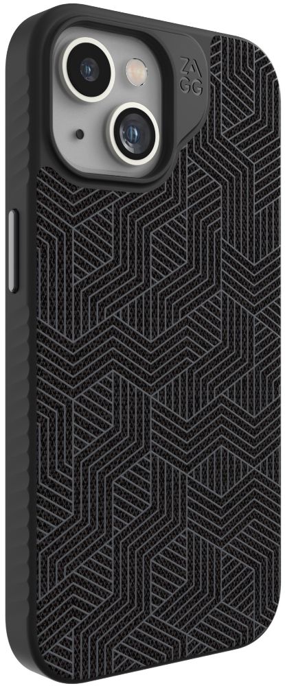 ZAGG London Snap Phone Case with MagSafe for iPhone 15 - Black Geo by ZAGG - Refurbished - Brand New condition - Image 5